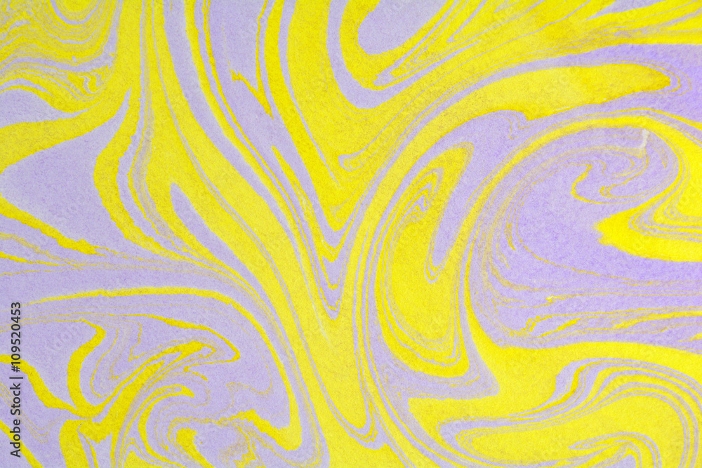 Traditional Turkish ebru technique. Painting on water, and transfer to textured printing paper or silk for dress or cloth. Marbling art background on highly textured paper. Traditional Turkish ebru technique. Painting on water, and transfer to textured printing paper or silk for dress or cloth. Marbling art background on highly textured paper.