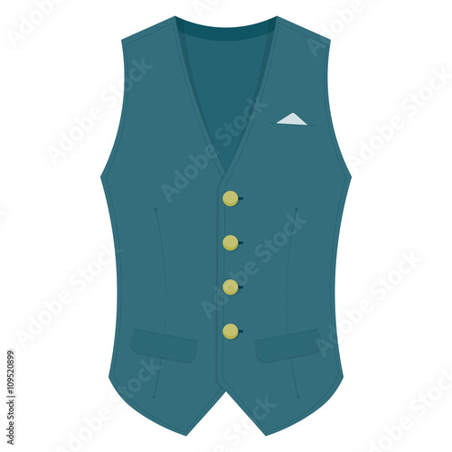 Waistcoat vector illustration isolated on a white background
