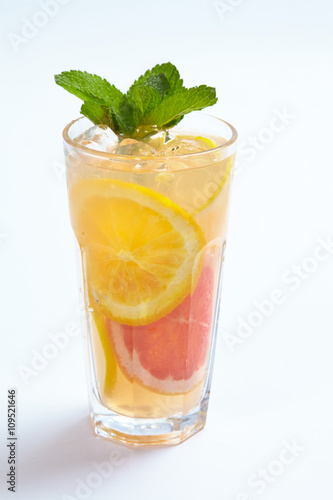 summer lemonade isolated