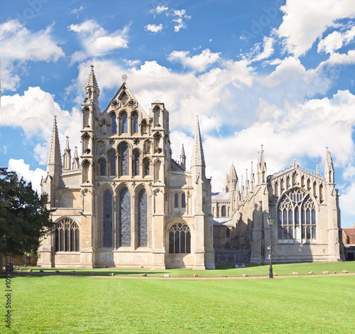 Ely cathedral in sunny summer day
