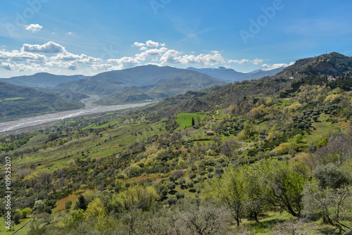 Views from Noepoli in Basilicata  Italy