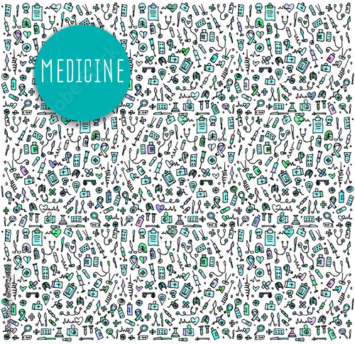 Hand drawn Medicine element