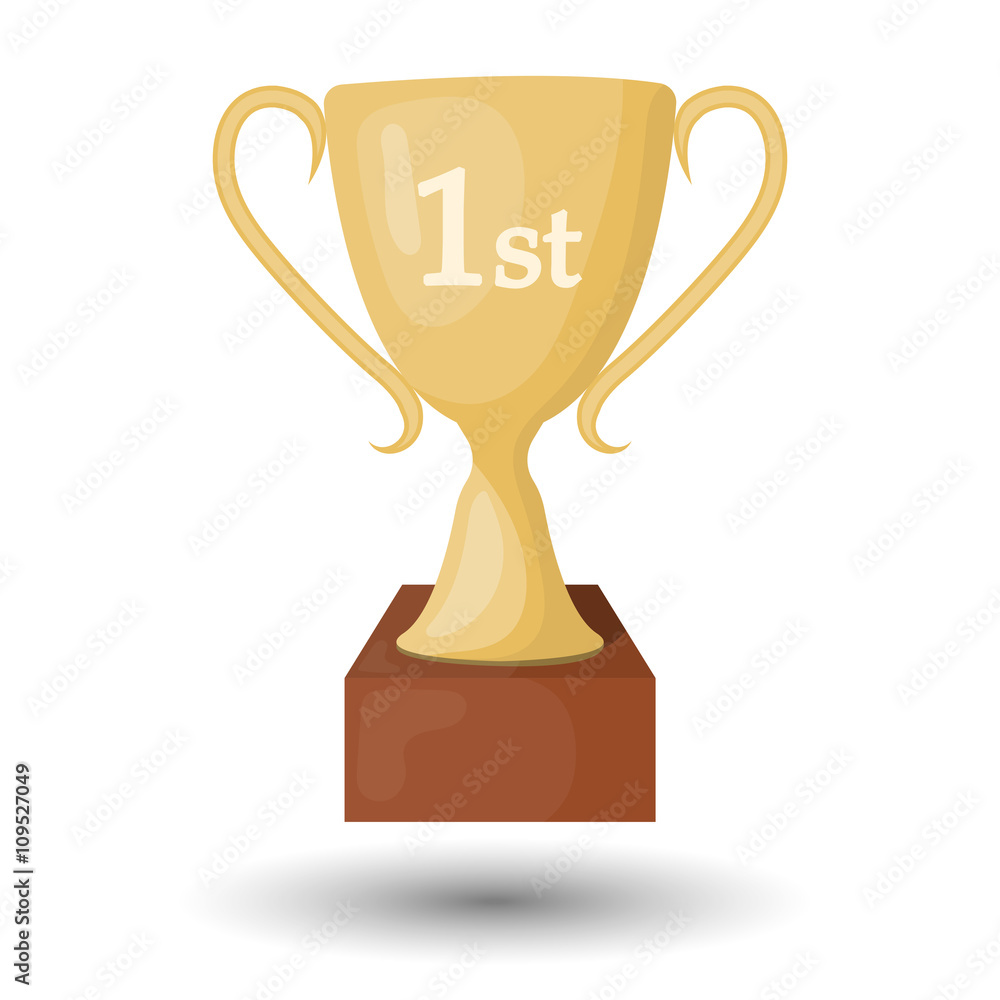 Trophy cup colorful icon Trophy cup colorful icon