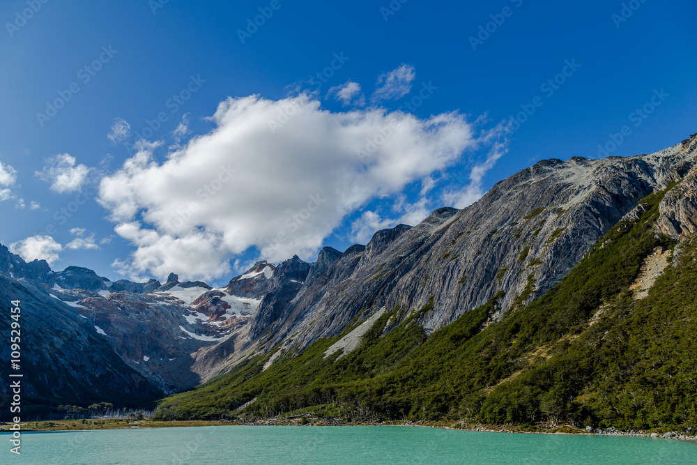 Laguna Esmeralda Ushuaia blue lake Patagonia Argentina