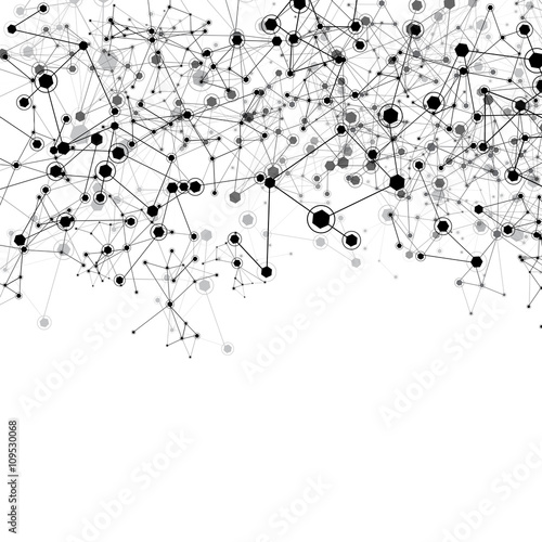 Global Network On White Background - Vector Illustration, Graphic Design Useful For Your Design