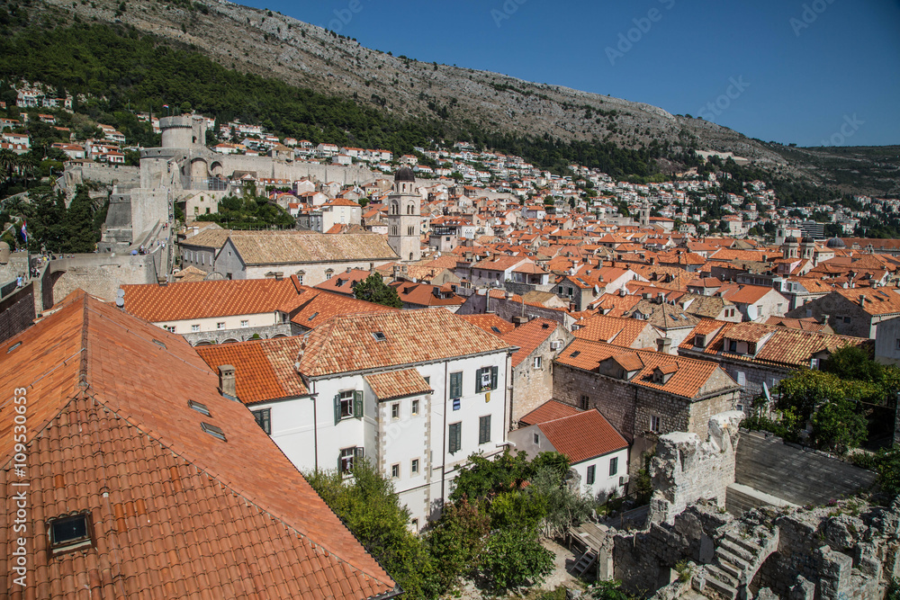 Stadtpanorama von Dubrovnik, Kroatien