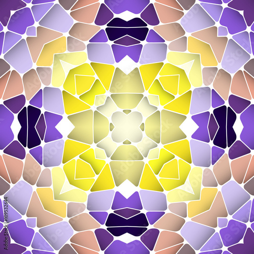 Bright seamless abstract pattern, kaleidoscope. © pravdinal