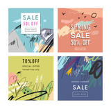 Collection of Sale banners. Sale template, tag, poster. Vector