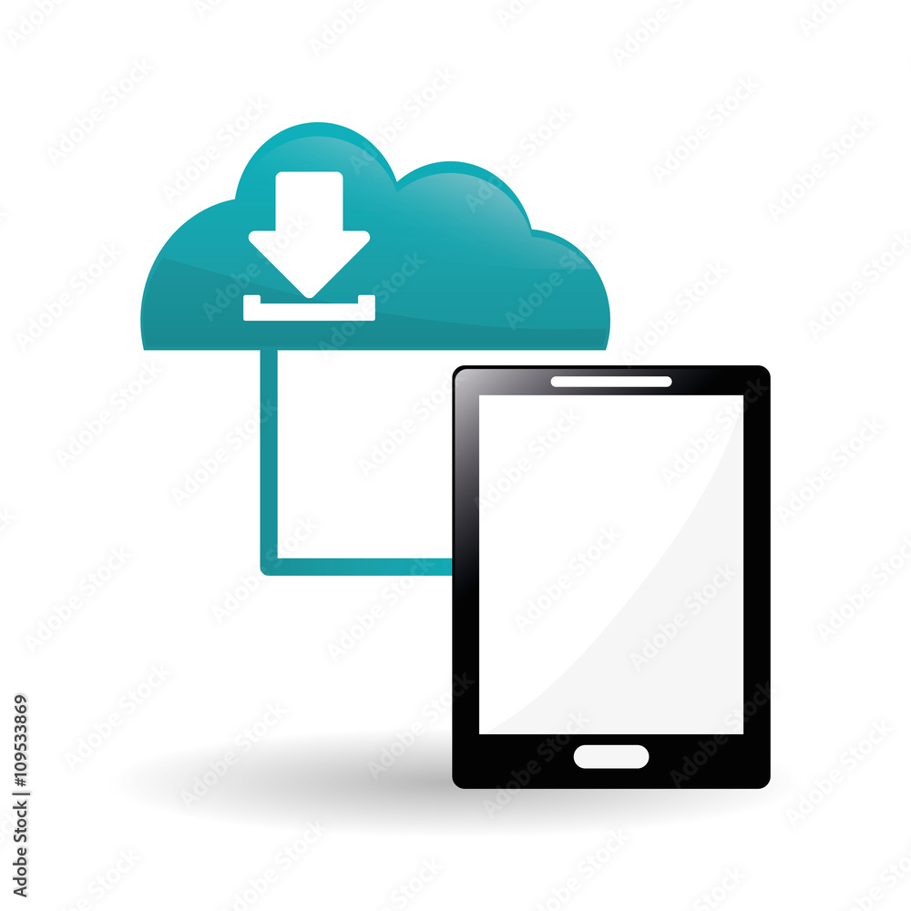 tablet design. technology icon. multimedia concept tablet design. technology icon. multimedia concept