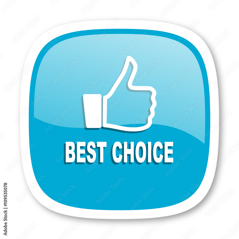 best choice blue glossy web icon best choice blue glossy web icon
