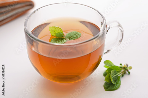 Cup of tea with lemongrass