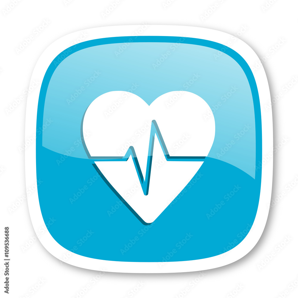 pulse blue glossy web icon pulse blue glossy web icon