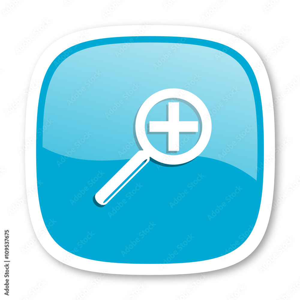 lens blue glossy web icon lens blue glossy web icon