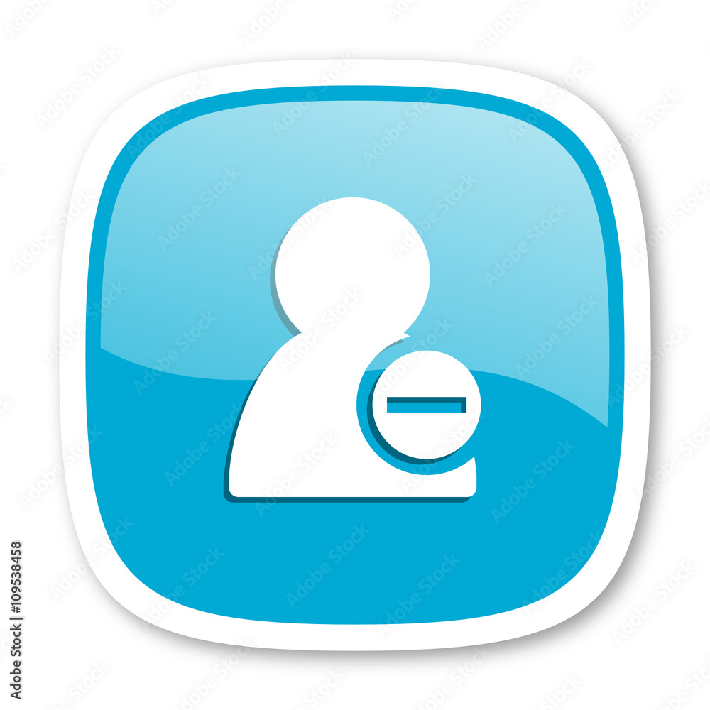 remove contact blue glossy web icon remove contact blue glossy web icon