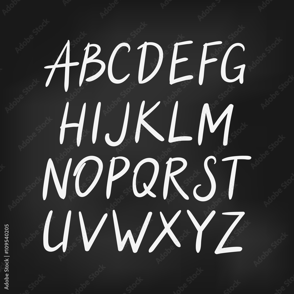 Latin english alphabet, vector simple font Latin english alphabet, vector simple font