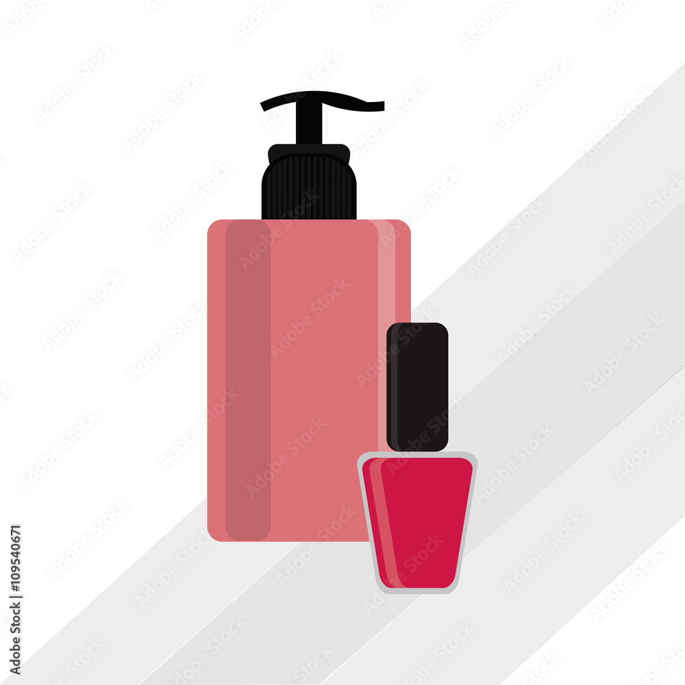 Make up design. cosmetic icon. skin care concept, vector illustration Make up design. cosmetic icon. skin care concept, vector illustration