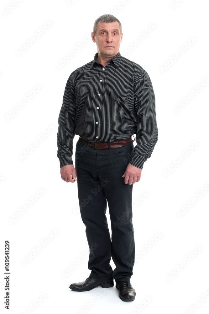 Portrait of a happy mature man isolated Portrait of a happy mature man isolated