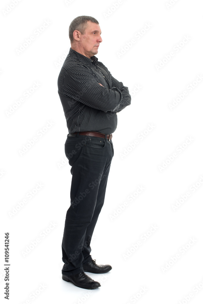 Portrait of a happy mature man isolated Portrait of a happy mature man isolated