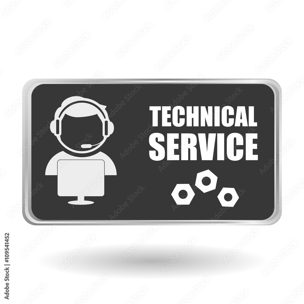 Technical service. call center icon. support concept Technical service. call center icon. support concept