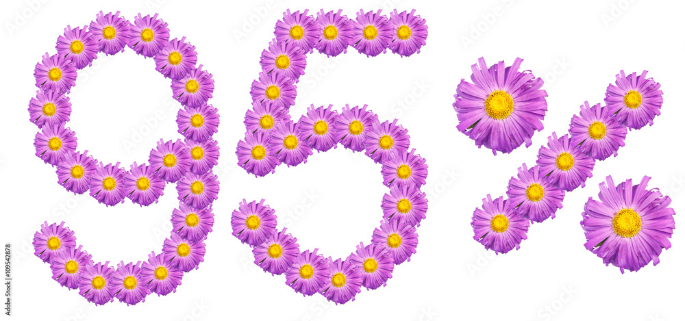 figures 95% of the letters written by purple flowers