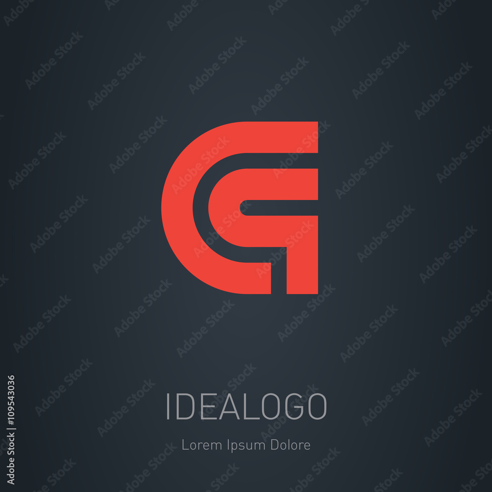 C and Q initial logo. C and Q initial monogram logotype. Vector C and Q initial logo. C and Q initial monogram logotype. Vector