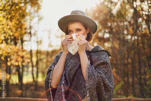 Portrait of a young, fashionable mother.