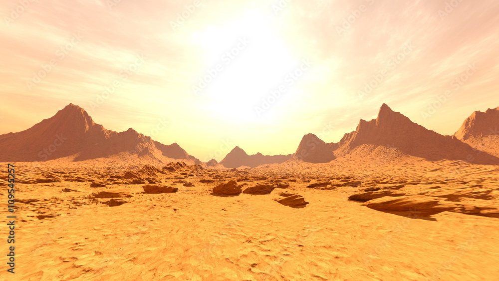 Naklejka premium 砂漠