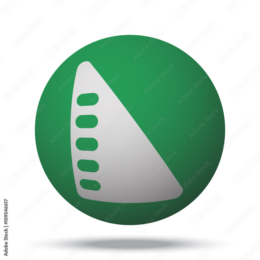 White Set Square web icon on green sphere ball White Set Square web icon on green sphere ball