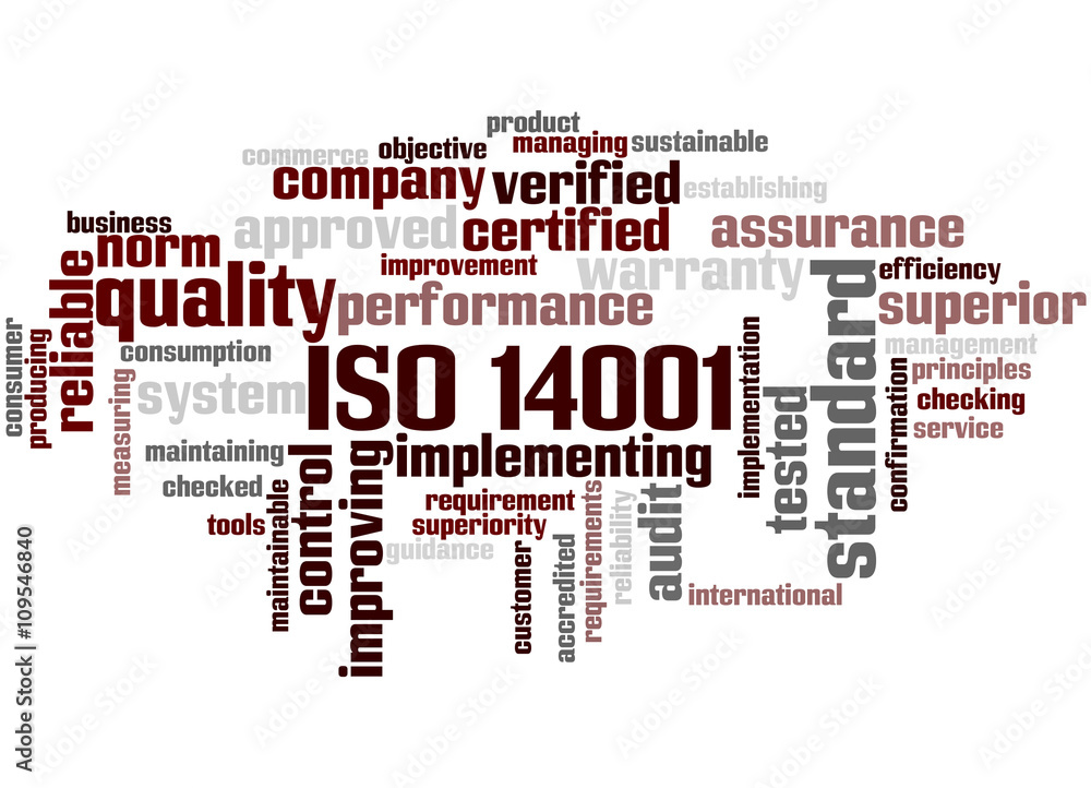 ISO 14001, word cloud concept 7