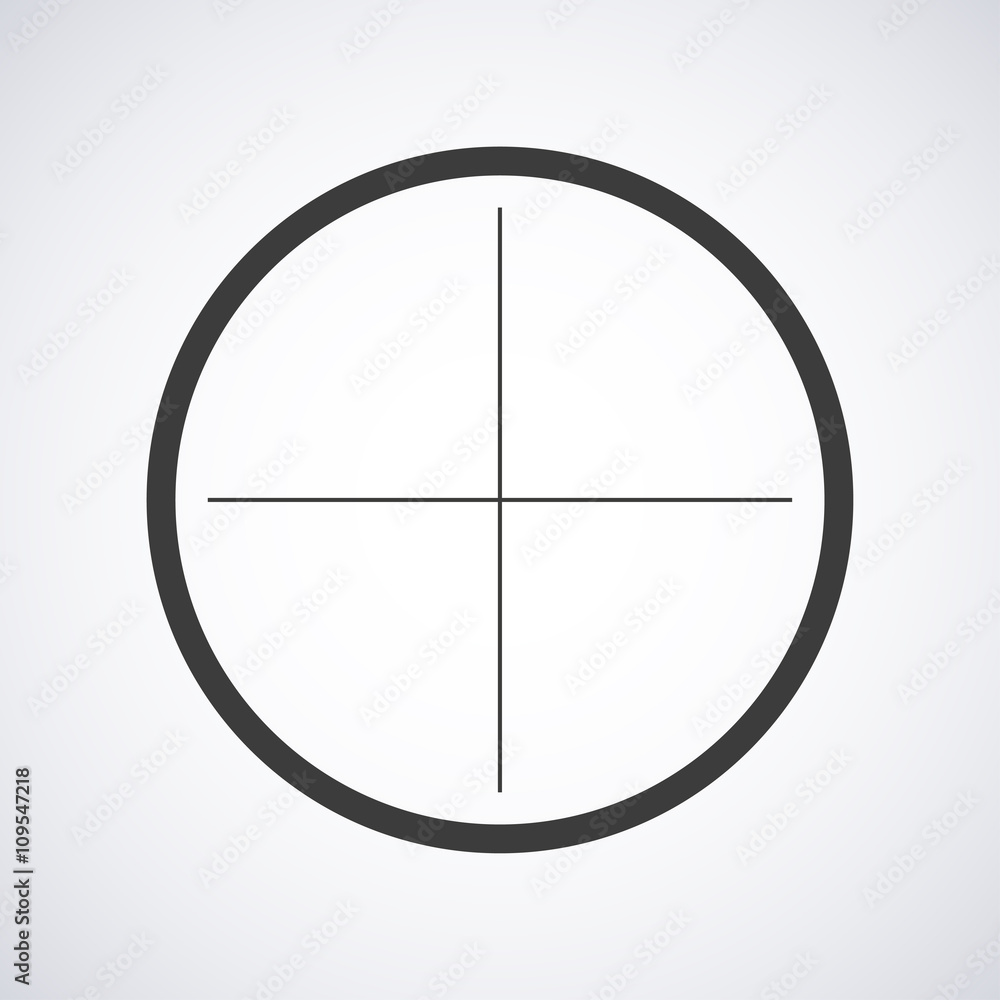 Target icon isolated on a gray background, vector illustration stylish for web design Target icon isolated on a gray background, vector illustration stylish for web design