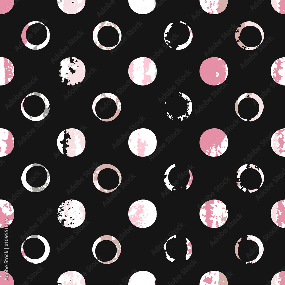 Seamless universal pattern. Grunge texture. Polka dots Seamless universal pattern. Grunge texture. Polka dots