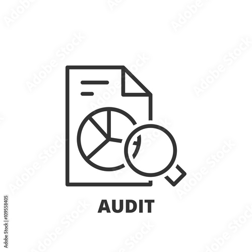 Line icon. Audit