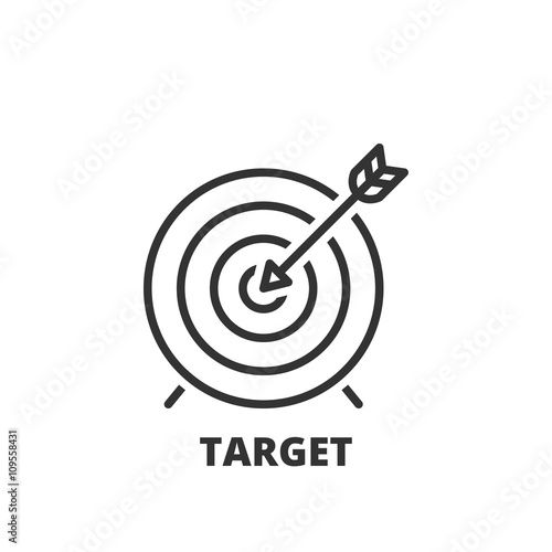 Line icon. Target