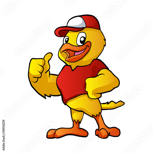 yellow bird cartoon
