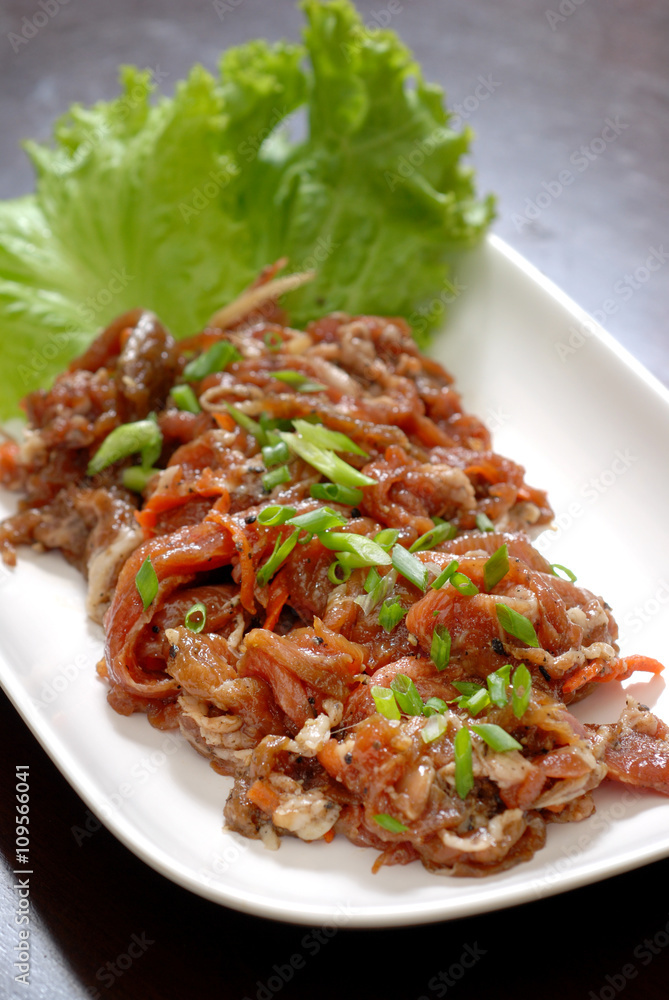 Beef sliced Korean BBQ Beef sliced Korean BBQ