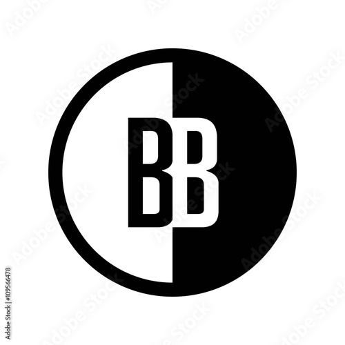INITIAL CIRCLE HALF LOGO BB