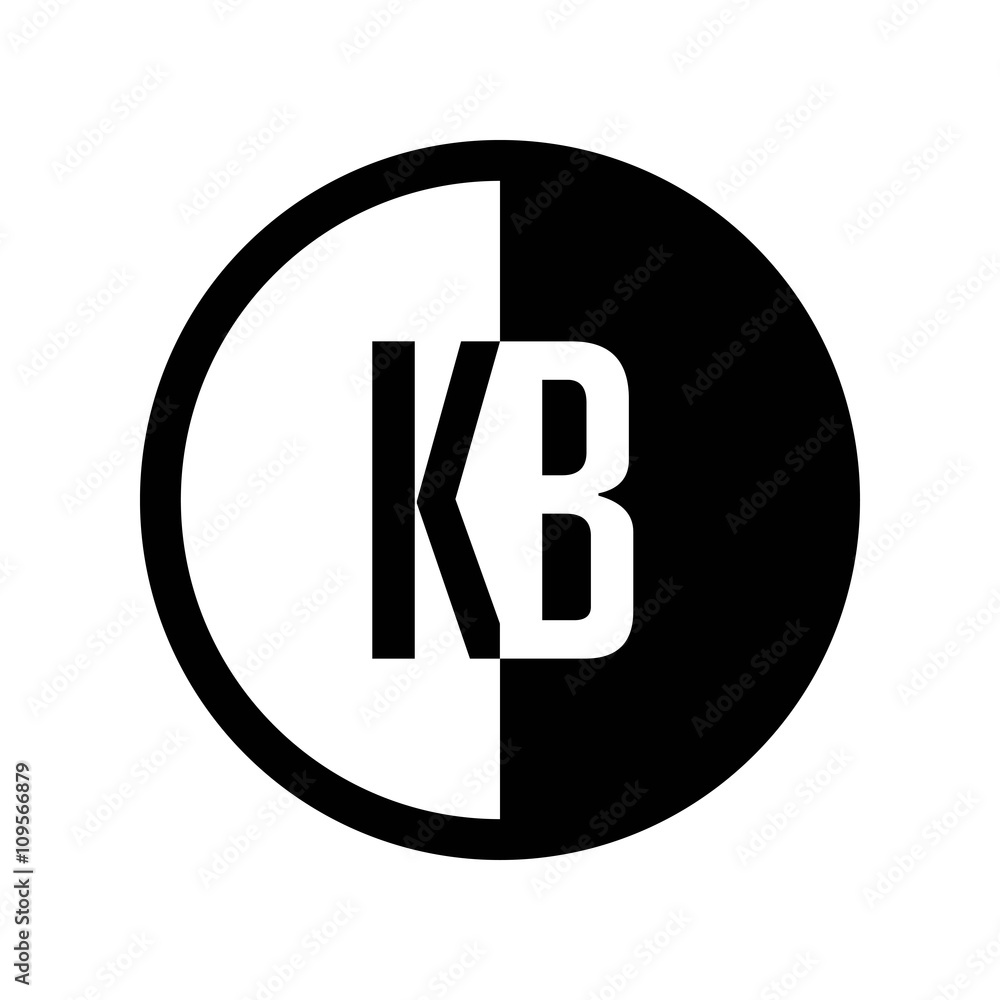 INITIAL CIRCLE HALF LOGO KB INITIAL CIRCLE HALF LOGO KB