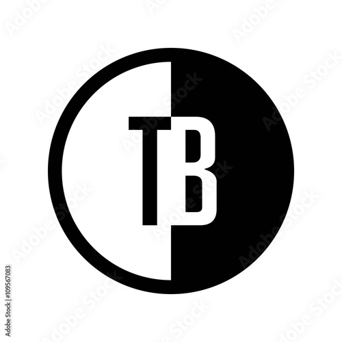 INITIAL CIRCLE HALF LOGO TB