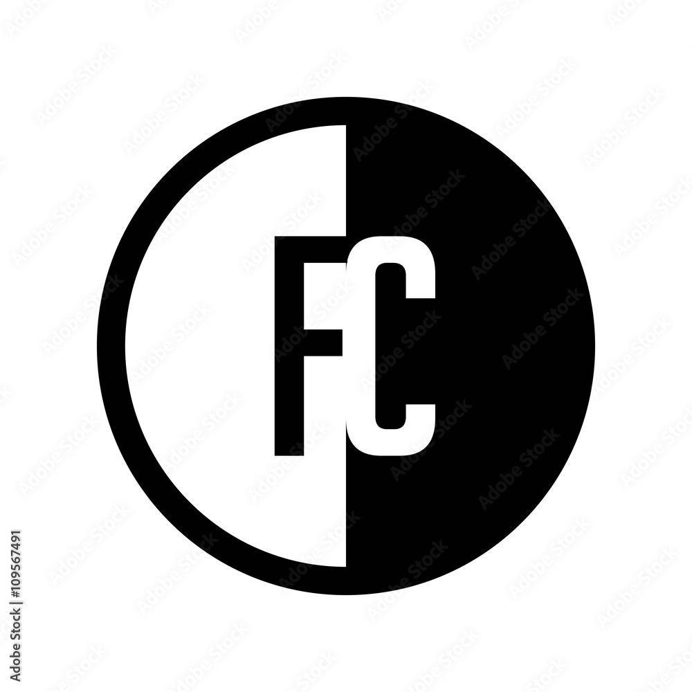INITIAL CIRCLE HALF LOGO FC INITIAL CIRCLE HALF LOGO FC