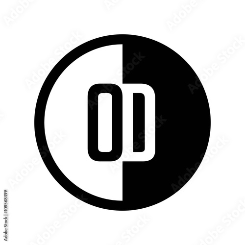 INITIAL CIRCLE HALF LOGO OD