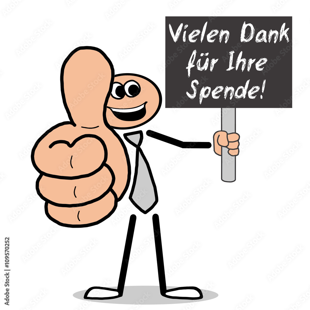 Vielen Dank für Ihre Spende! Illustration Stock Adobe Stock