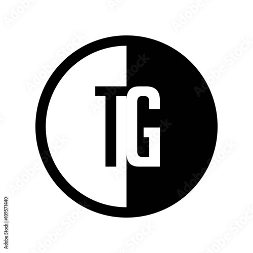 INITIAL CIRCLE HALF LOGO TG