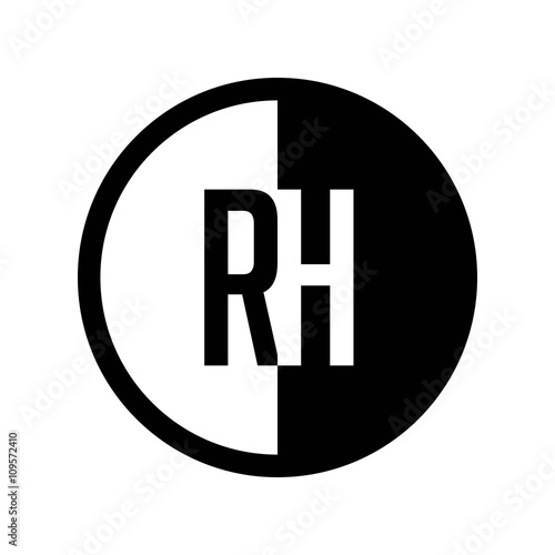 INITIAL CIRCLE HALF LOGO RH