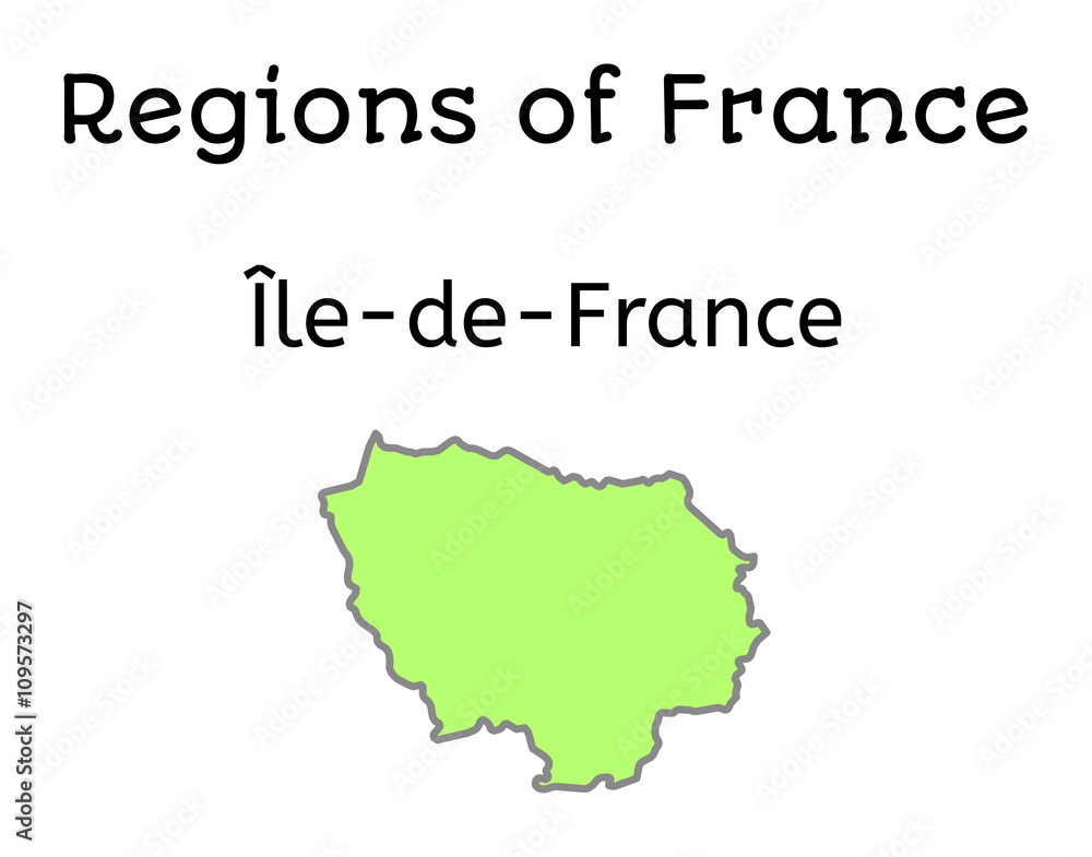 France administrative map of Ile de France France administrative map of Ile de France