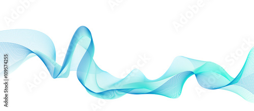 Abstract grey wave isolated on white background. illustration fo