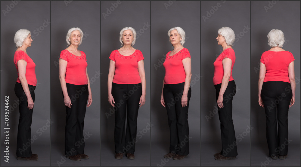 Fototapeta premium Senior woman collage