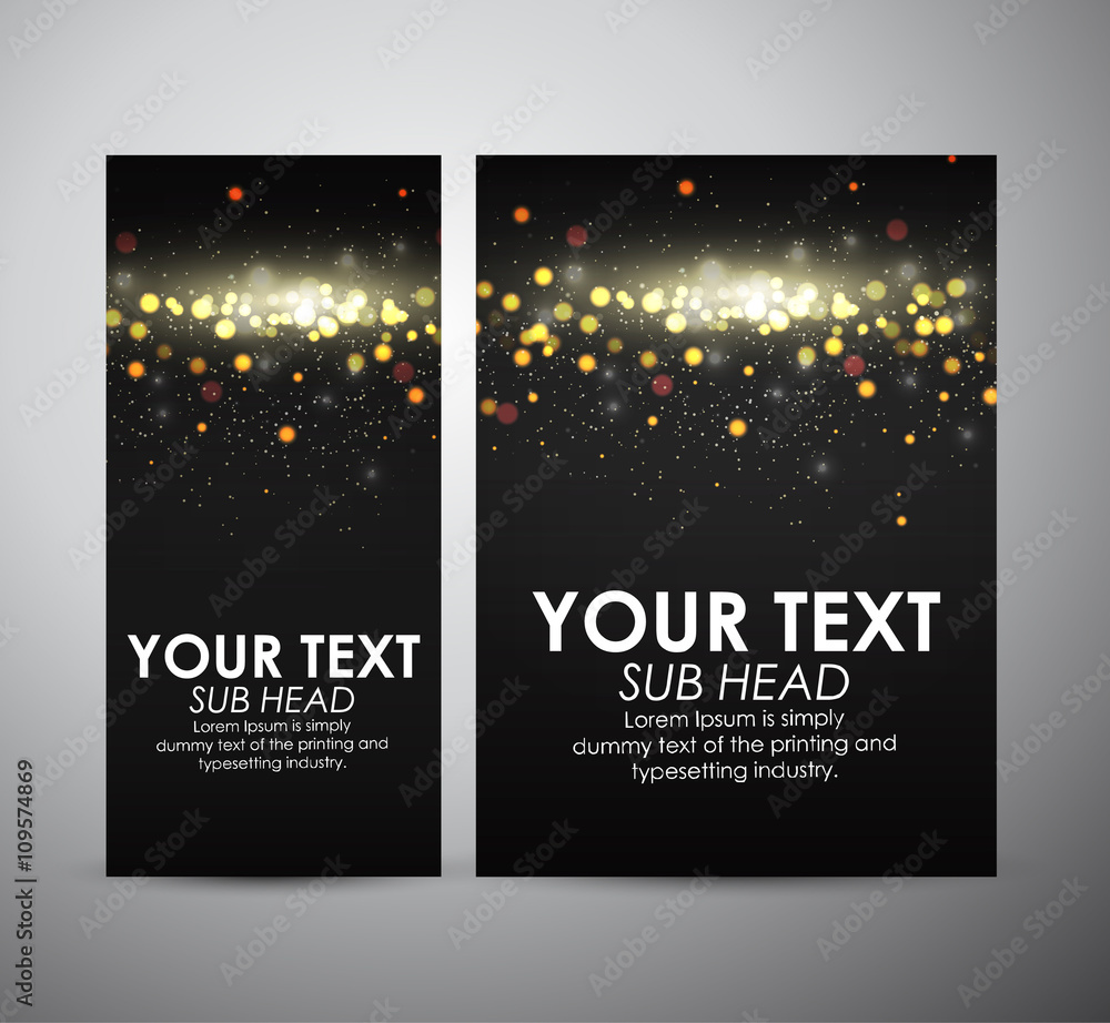 Naklejka premium Abstract bokeh. Graphic resources design template or roll up.