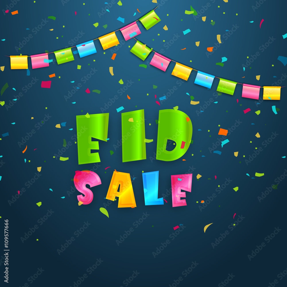 Eid Sale Poster or Banner.