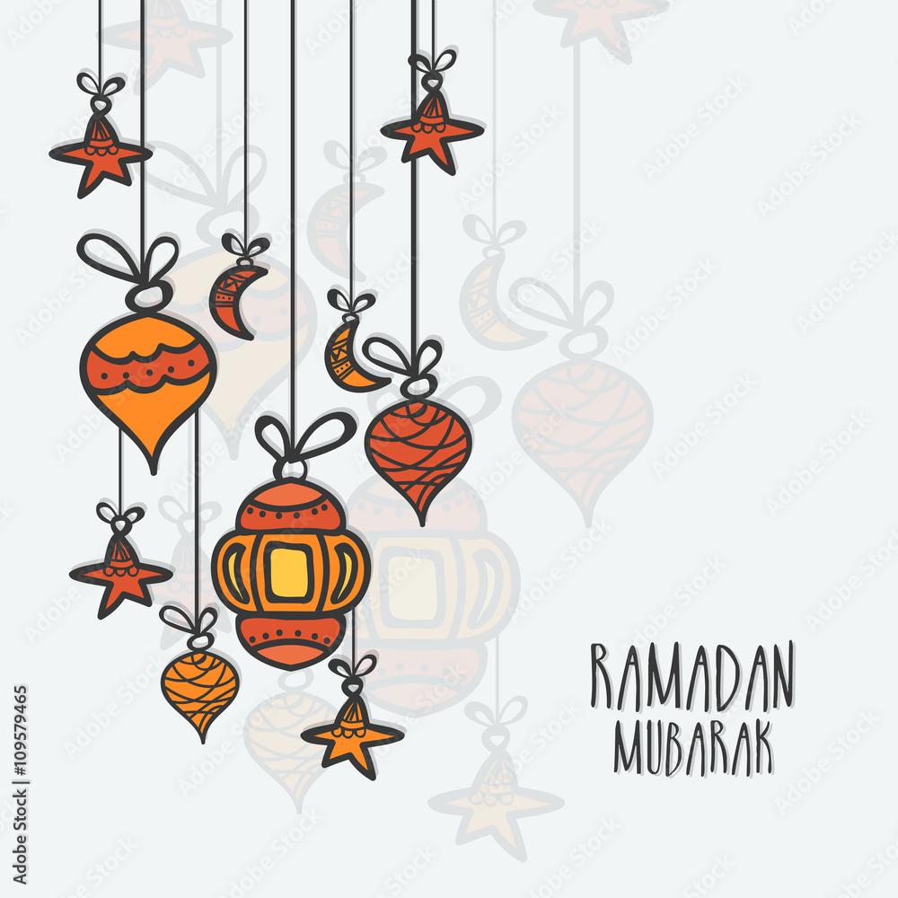 Greeting Card design for Ramadan Mubarak. Greeting Card design for Ramadan Mubarak.