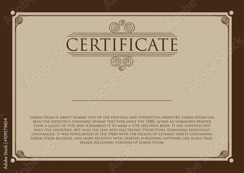 Certificate, Diploma of completion